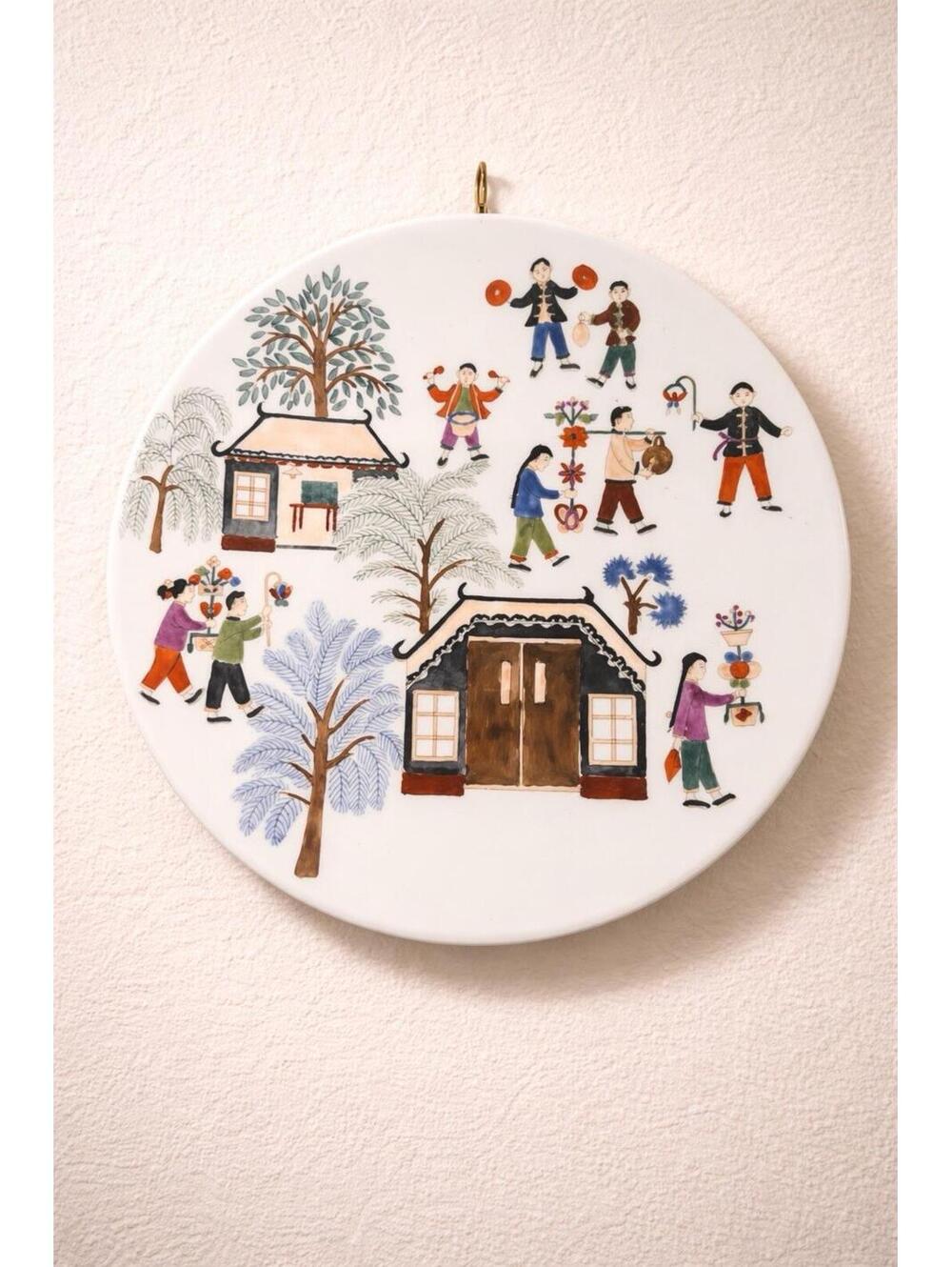 Srednick Collection 1980s Country Art of China Porcelain Collector Plate, 10”